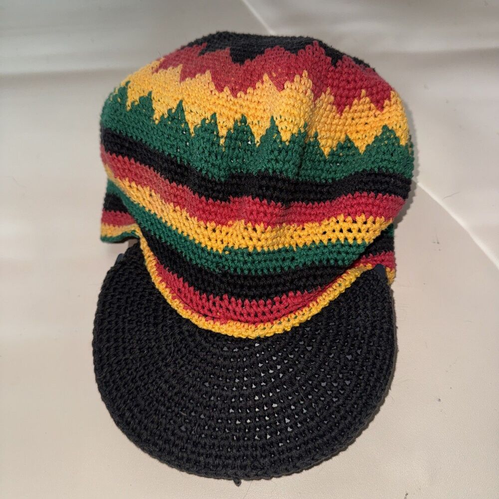 Dreadie Raggae Hat Oversized Slouchy Dreadlocks Red Black Green Yellow One Size